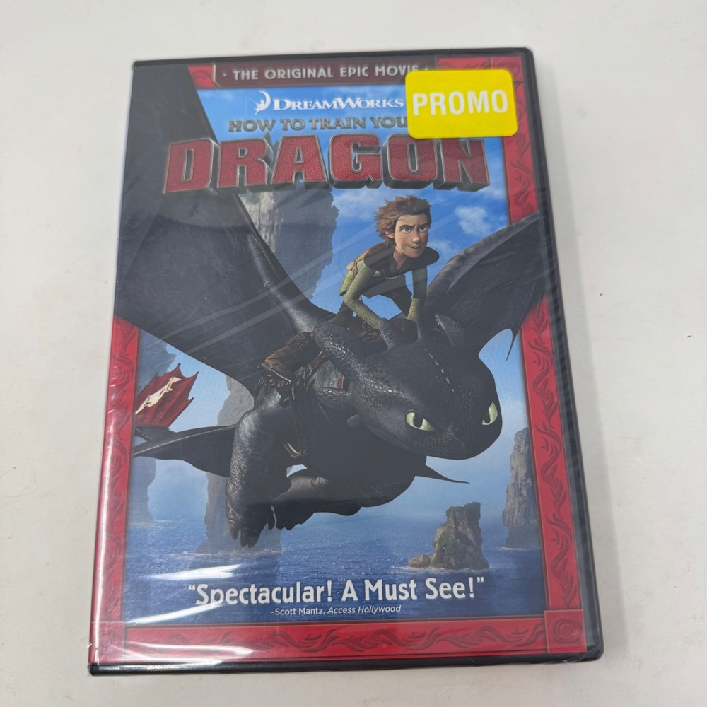 How to Train Your Dragon DVD DreamWorks‎ Animation New Sealed Promo Sticker